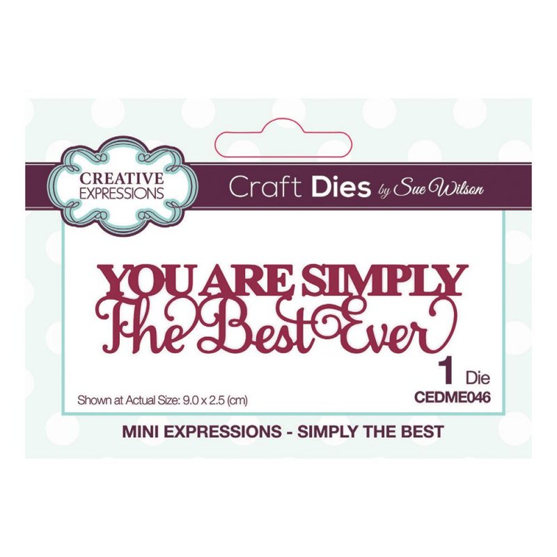 Sue Wilson Sue Wilson Craft Dies Mini Expressions Collection Simply The Best