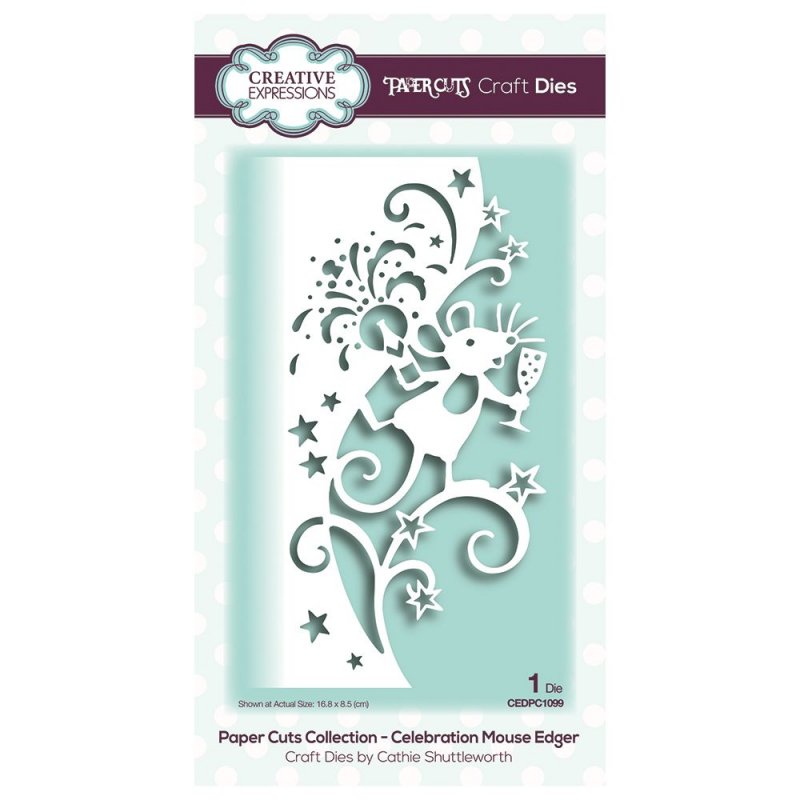 Paper Cuts Creative Expressions Craft Dies Paper Cuts Collection Celebration Mouse Edger