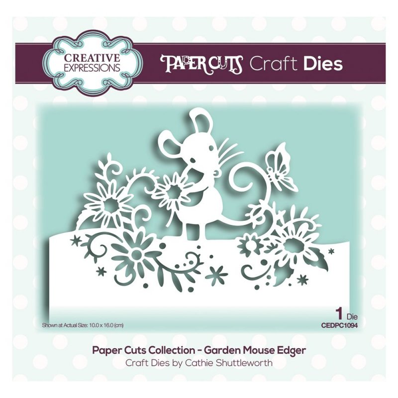 Paper Cuts Creative Expressions Craft Dies Paper Cuts Collection Garden Mouse Edger
