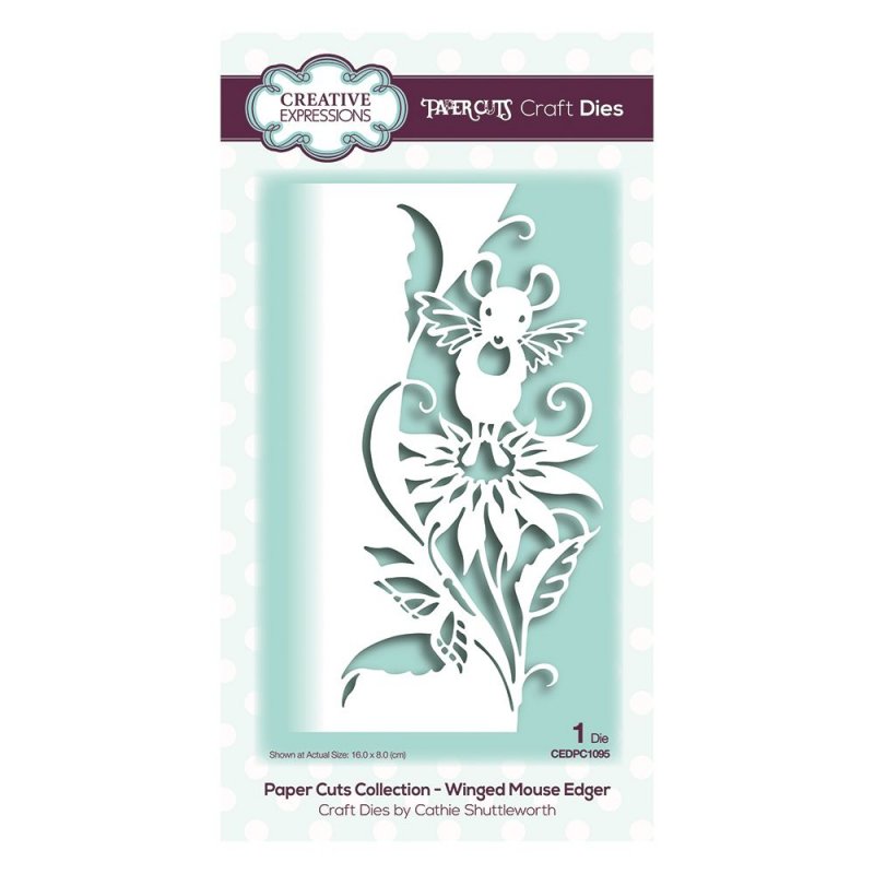 Paper Cuts Creative Expressions Craft Dies Paper Cuts Collection Winged Mouse Edger