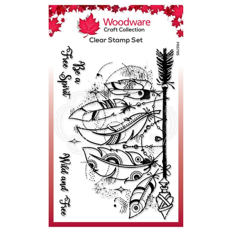 Woodware Woodware Clear Stamps Feathered Arrow | Set of 3