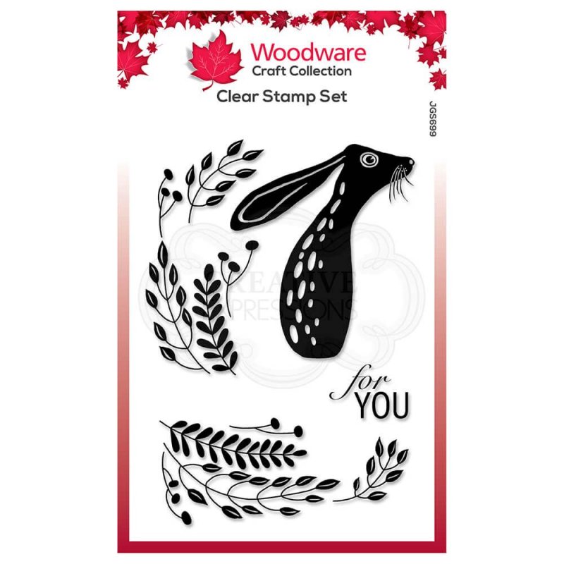 Woodware Woodware Clear Stamps Hare in the Middle | Set of 5