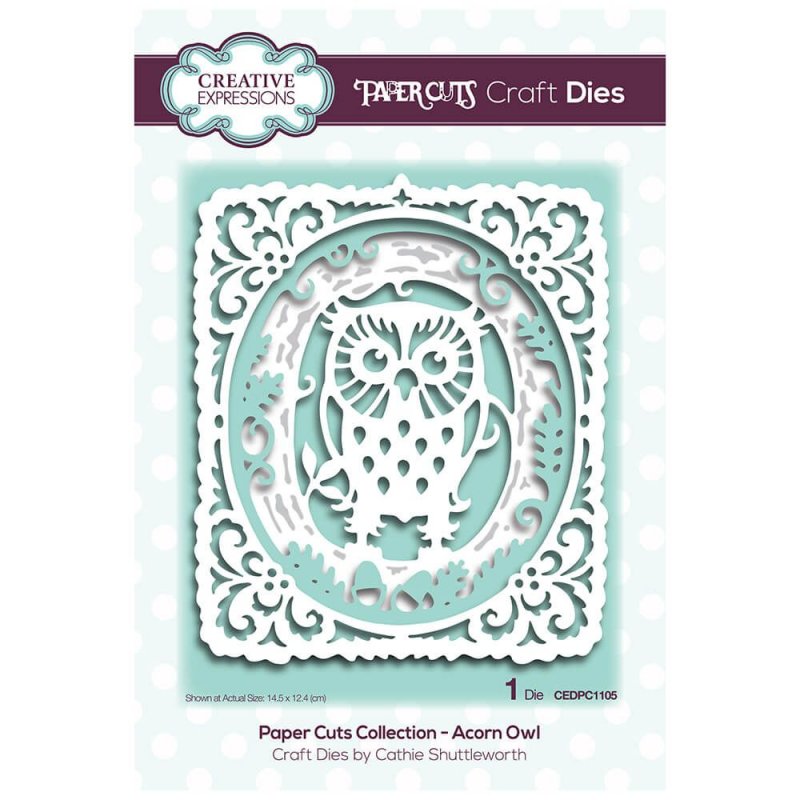 Paper Cuts Creative Expressions Craft Dies Paper Cuts Collection Acorn Owl