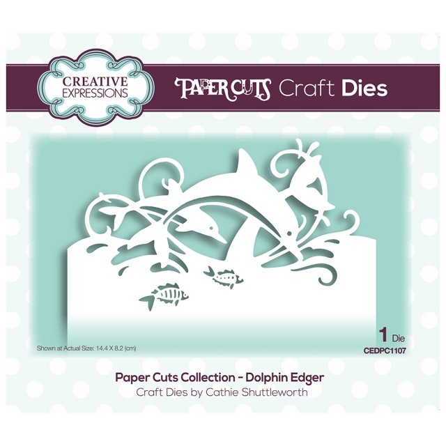 Paper Cuts Creative Expressions Craft Dies Paper Cuts Collection Dolphin Edger