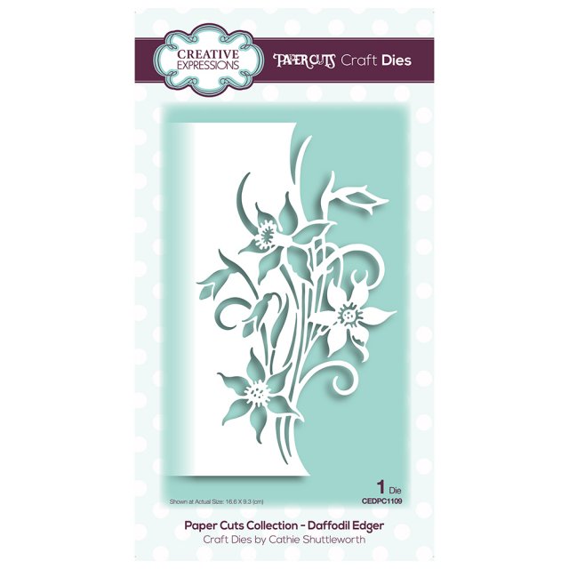 Paper Cuts Creative Expressions Craft Dies Paper Cuts Collection Daffodil Edger