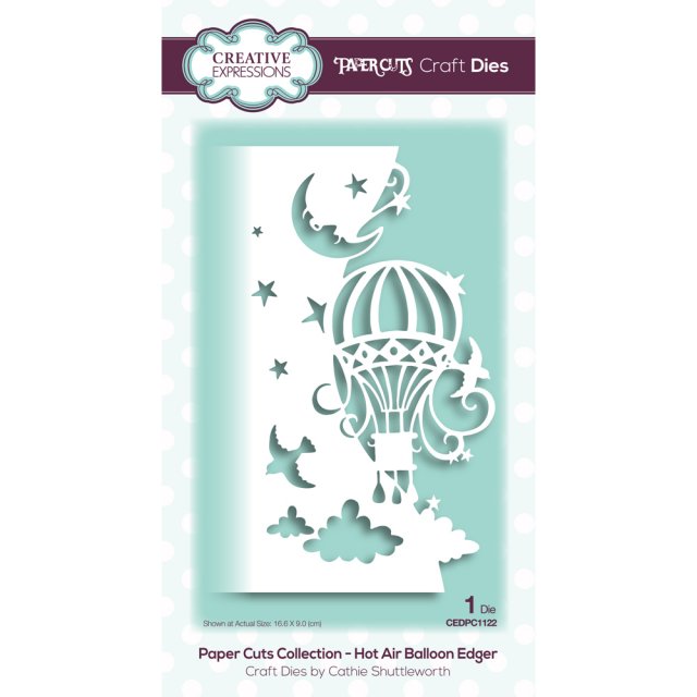 Paper Cuts Creative Expressions Craft Dies Paper Cuts Collection Hot Air Balloon Edger
