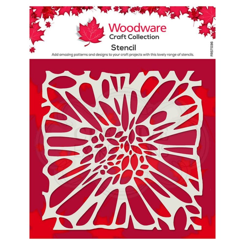 Woodware Woodware Stencil Flower Centre | 6 x 6 inch