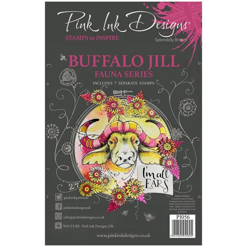 Pink Ink Designs Pink Ink Designs Clear Stamp Buffalo Jill | Set of 7