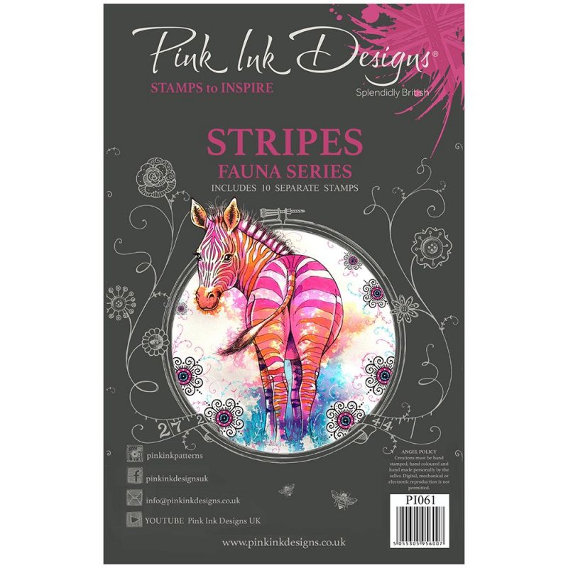 Pink Ink Designs Pink Ink Designs Clear Stamp Stripes | Set of 10
