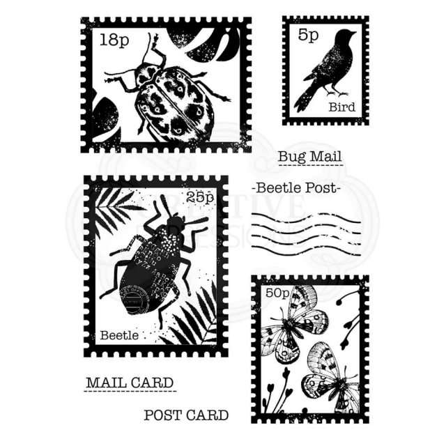 Woodware Woodware Clear Stamps Beetle Post | Set of 9