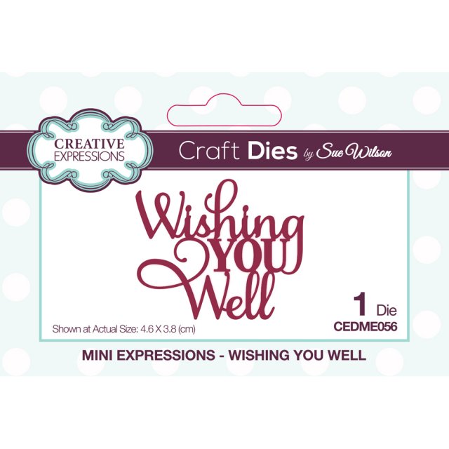 Sue Wilson Sue Wilson Craft Dies Mini Expressions Collection Wishing You Well