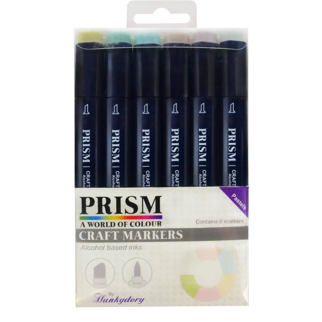 Prism Hunkydory Prism Craft Markers Set 3 Pastels | Set of 6