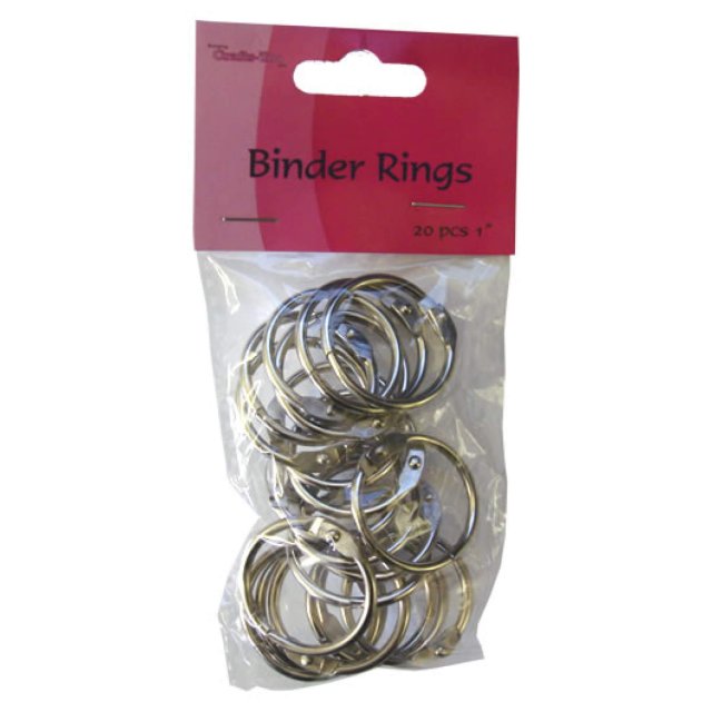 Crafts Too Crafts Too Binder Rings 1 inch | Pack of 20