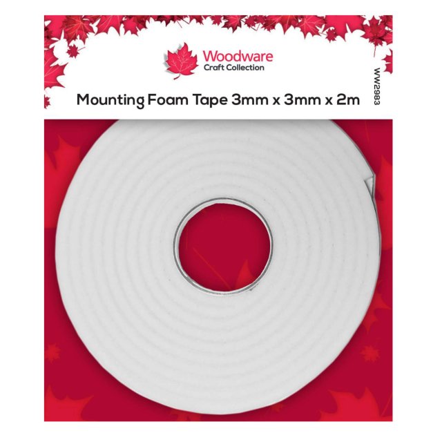 Woodware Woodware Mounting Foam Tape 3mm x 3mm | 2m