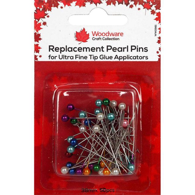 Woodware Woodware Stainless Steel Pearl Pins 38mm | Pack of 50