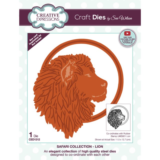 Sue Wilson Sue Wilson Craft Dies Safari Collection Lion