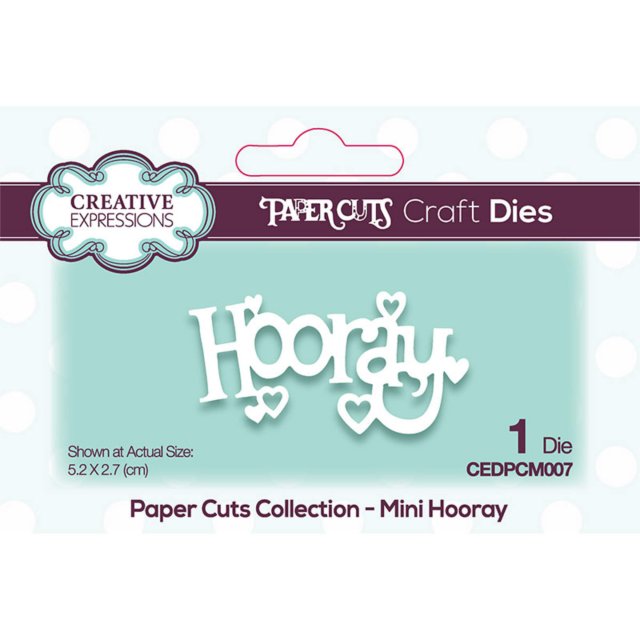 Paper Cuts Creative Expressions Craft Dies Paper Cuts Collection Mini Hooray