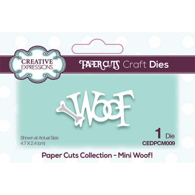 Paper Cuts Creative Expressions Craft Dies Paper Cuts Collection Mini Woof