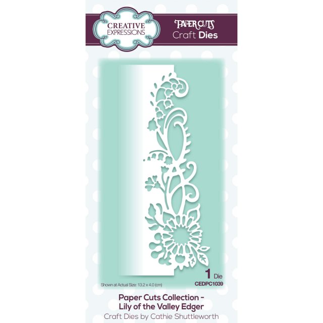Paper Cuts Creative Expressions Craft Dies Paper Cuts Collection Lily of the Valley Edger