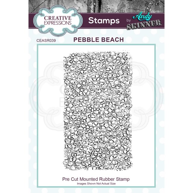 Andy Skinner Creative Expressions Pre Cut Rubber Stamp by Andy Skinner Pebble Beach