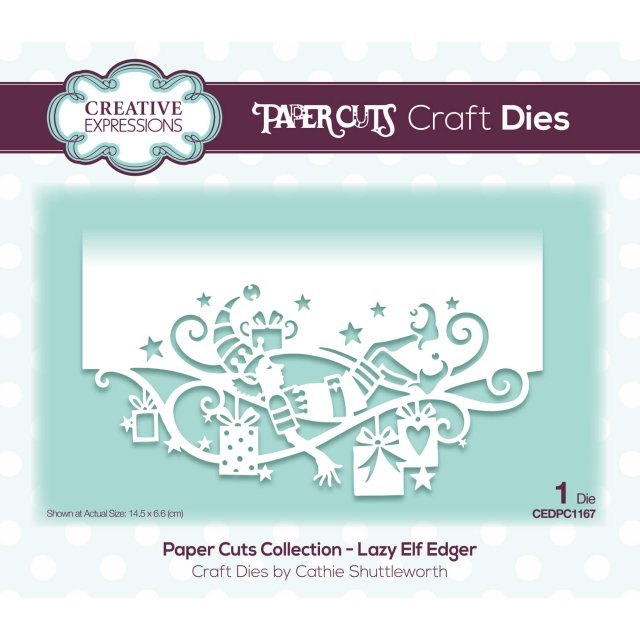 Paper Cuts Creative Expressions Craft Dies Paper Cuts Collection Lazy Elf Edger