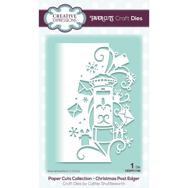Paper Cuts Creative Expressions Craft Dies Paper Cuts Collection Christmas Post Edger
