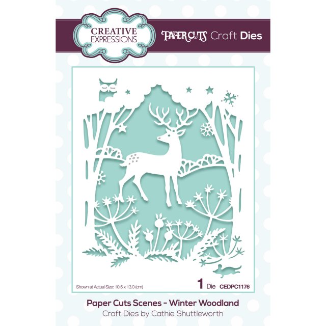 Paper Cuts Creative Expressions Craft Dies Paper Cuts Scenes Collection Winter Woodland