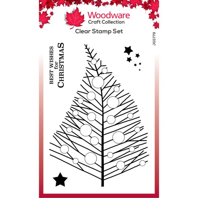 Woodware Woodware Clear Stamps Bubble Twiggy Tree | Set of 4