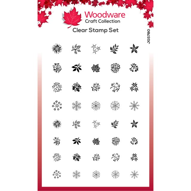 Woodware Woodware Clear Stamps Bubble Tops | Set of 40