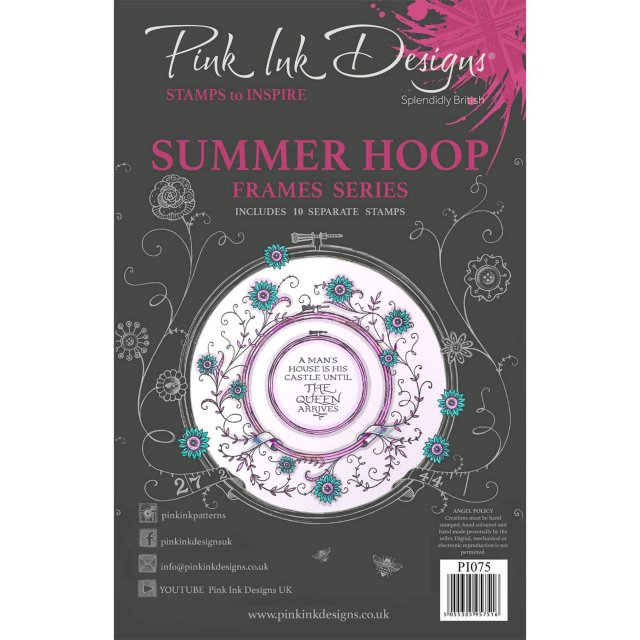 Pink Ink Designs Pink Ink Designs Clear Stamp Summer Hoop | Set of 10