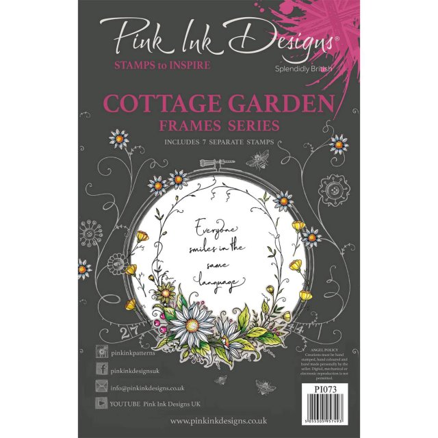 Pink Ink Designs Pink Ink Designs Clear Stamp Cottage Garden | Set of 7