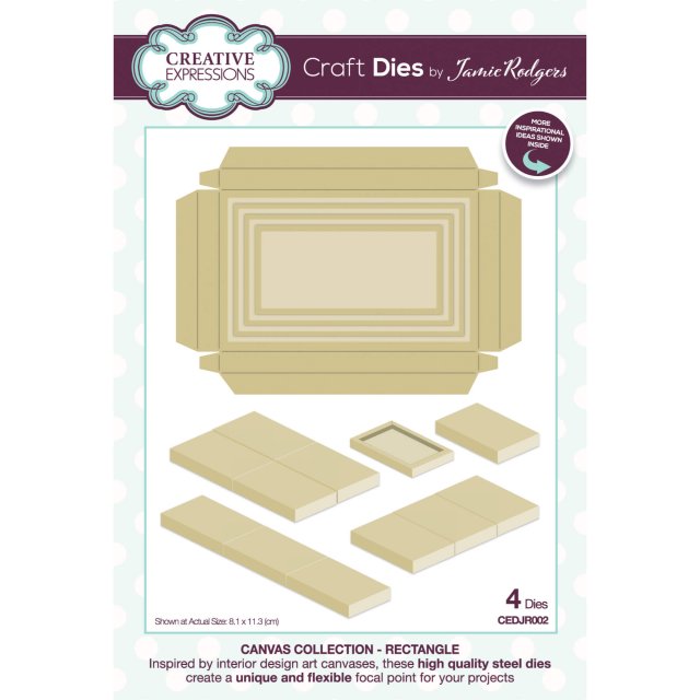 Jamie Rodgers Jamie Rodgers Craft Die Canvas Collection Rectangle | Set of 4