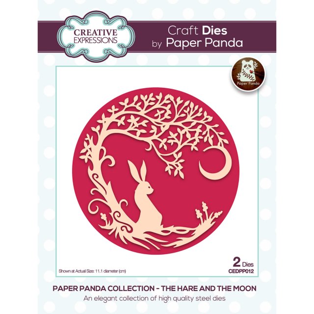 Paper Panda Creative Expressions Craft Dies Paper Panda The Hare And The Moon | Set of 2