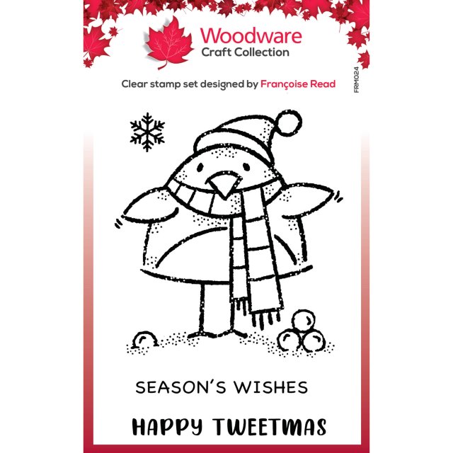 Woodware Woodware Clear Stamps Tweetmas Robin | Set of 4