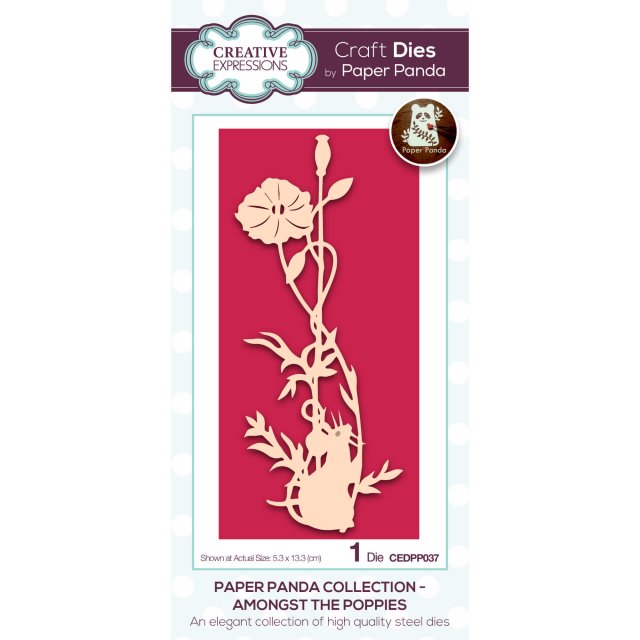 Paper Panda Creative Expressions Craft Dies Paper Panda Among The Poppies