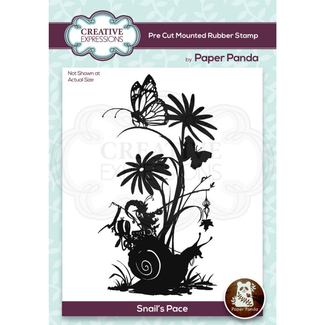 Paper Panda Creative Expressions Paper Panda Rubber Stamp Snail's Pace
