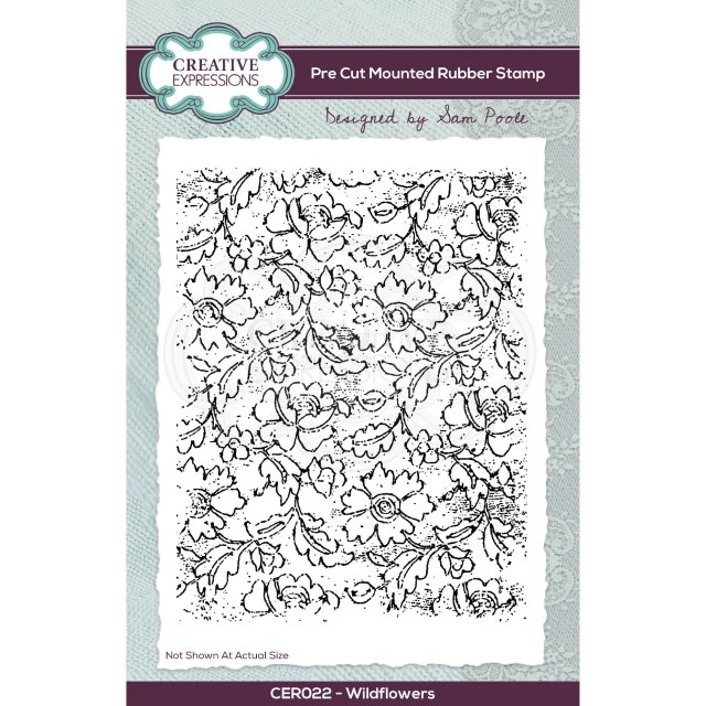 Sam Poole Creative Expressions Sam Poole Rubber Stamp Wildflowers