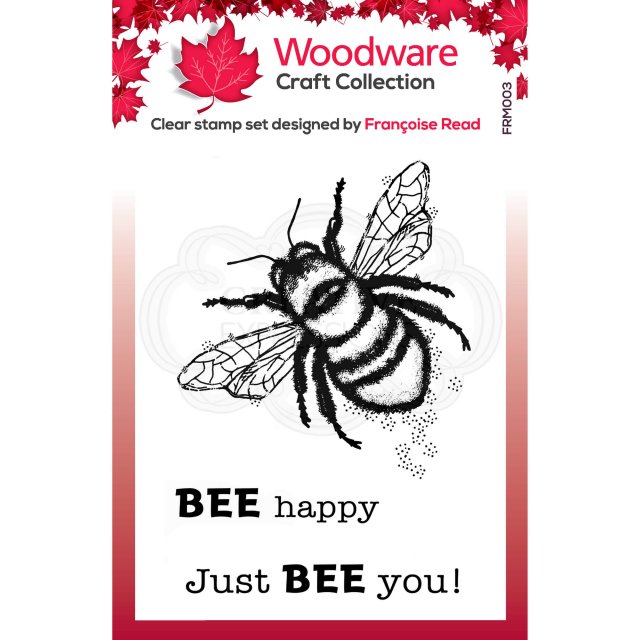 Woodware Woodware Clear Stamps Little Bee | Set of 3