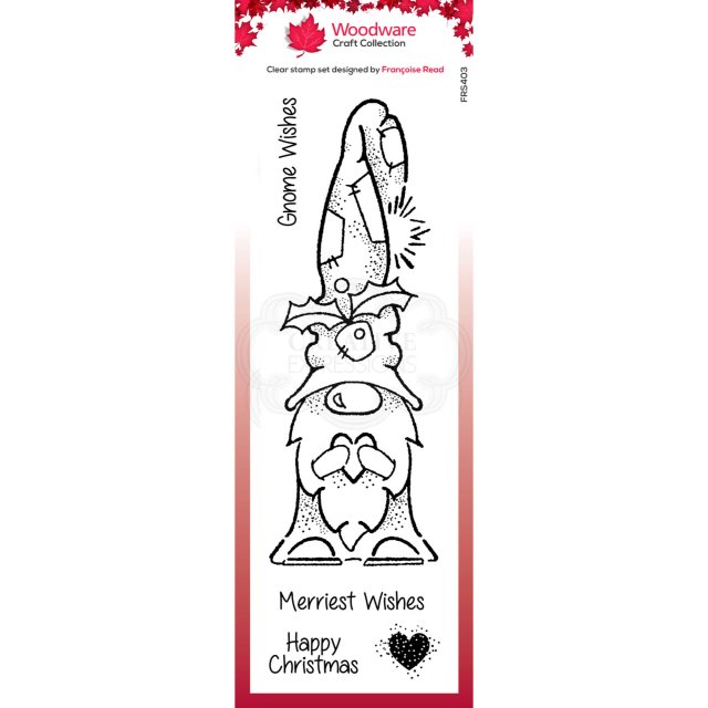 Woodware Woodware Clear Stamps Gnome Wishes | Set of 5