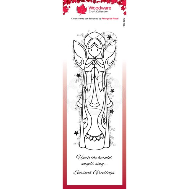 Woodware Woodware Clear Stamps Celestial Angel | Set of 3
