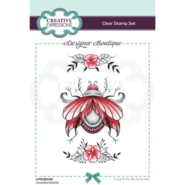 Designer Boutique Creative Expressions Designer Boutique Collection Clear Stamps Jewelled Beetle