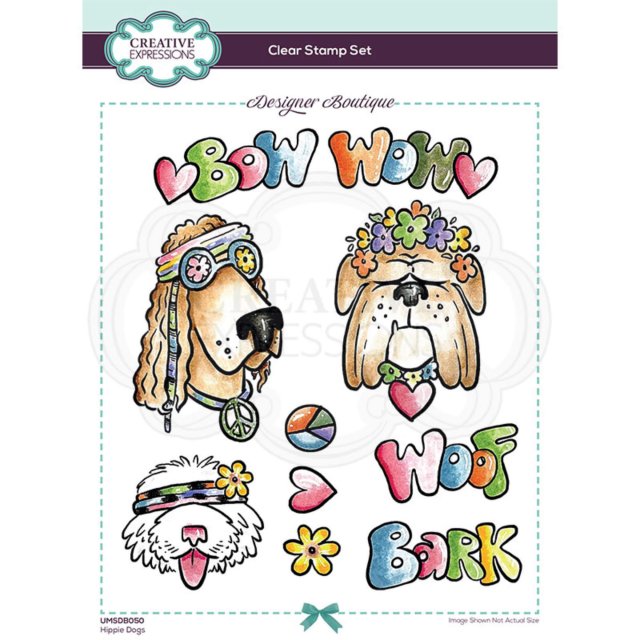 Designer Boutique Creative Expressions Designer Boutique Collection Clear Stamps Hippie Dogs