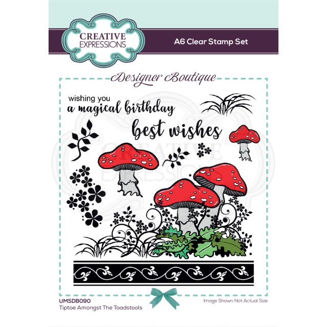 Designer Boutique Creative Expressions Designer Boutique Collection Clear Stamp Tiptoe Amongst The Toadstools