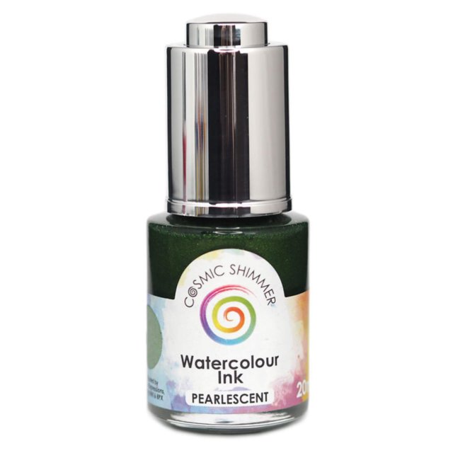 Cosmic Shimmer Cosmic Shimmer Pearlescent Watercolour Ink Spruce Green | 20ml