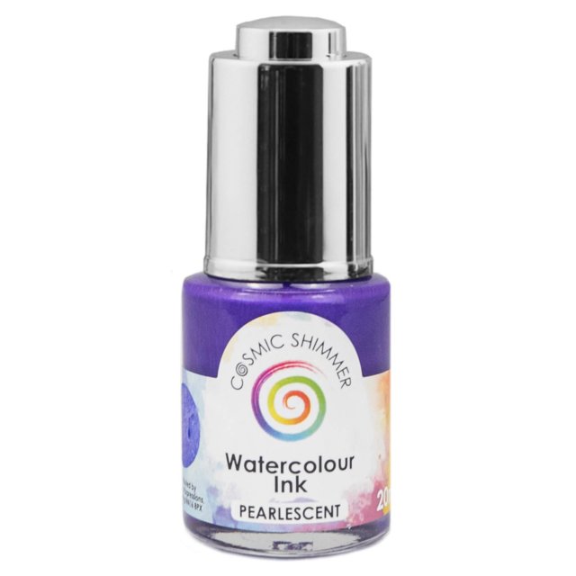 Cosmic Shimmer Cosmic Shimmer Pearlescent Watercolour Ink Lilac Sapphire | 20ml