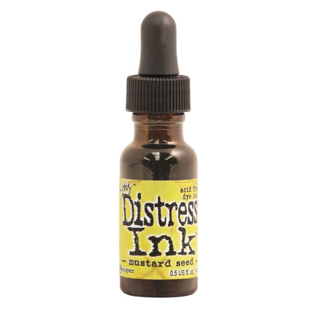 Distress Ranger Tim Holtz Distress Ink Re-Inker Mustard Seed | 0.5 fl oz