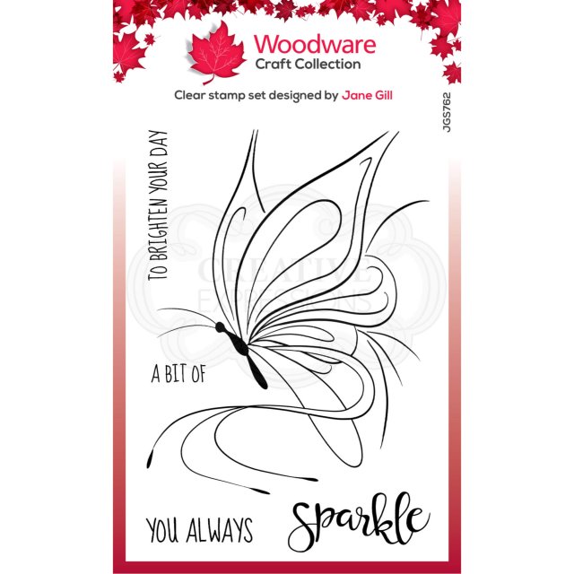 Woodware Woodware Clear Stamps Butterfly Sketch | Set of 5