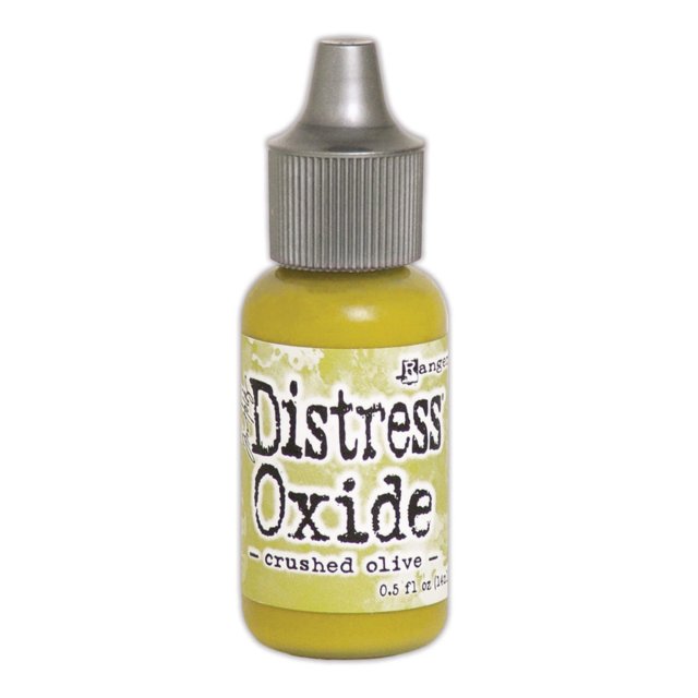 Distress Ranger Tim Holtz Distress Oxide Re-Inker Crushed Olive | 0.5 fl oz