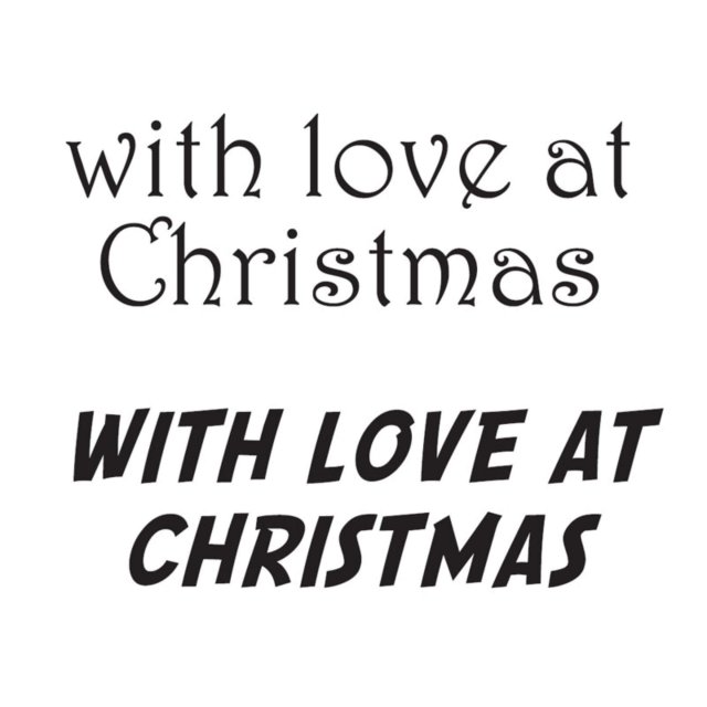 Woodware Woodware Clear Stamps With Love At Christmas | Set of 2