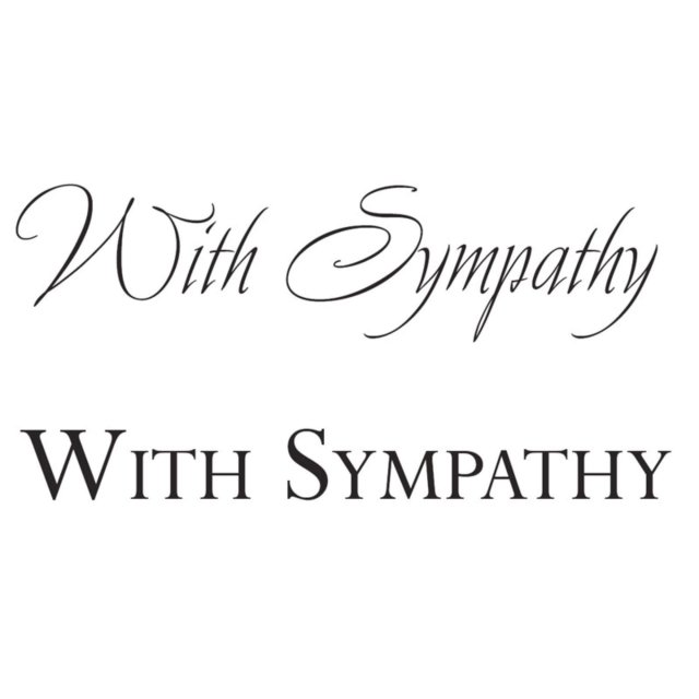 Woodware Woodware Clear Stamps Just Words With Sympathy | Set of 2